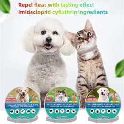 Extendable Pet Flea Collar Antiparasitic Necklace Personalized Anti Flea and Tick Big Dog Puppy Cat Anti-Flea Collar Ticks Dogs