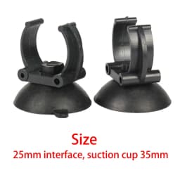 10 Pieces Aquarium Suction Cups Fixing Clip 35mm Diameter Heater Tube Holder Clamps for Fish Tank Accessories Black