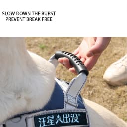 Personalized Name Dog Harness Adjustable Golden Retriever Labrador Dog Harness Reflective for Large Dogs Dog Walking Accessories