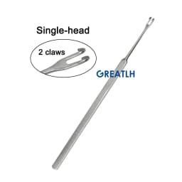 GREATLH Ophthalmic Surgical Instrument Ophthalmology Pulling Hooks Lacrimal Sac Retractor Pet Surgical Instruments