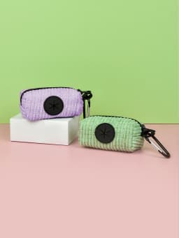 1PCS Fashion Design Pure Color Dog Poop Bag Holder for Leash Attachment(No Poop Bag And Leash)