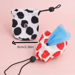 Graphic Pattern Dog Poop Bag Carrier Bag, Portable Pet Waste Bag Dispenser, Multifunctional Storage Bag For Dog Outdoor Supply
