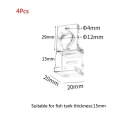Acrylic Aquarium Fish Tank Clips Glass Cover Support Holders Accessories For Aquarium Filter Lamp Stand 5/5.5/6/8/10/12/15mm