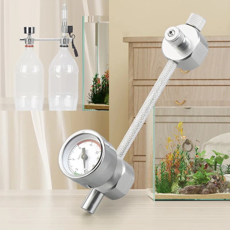 Aquarium DIY CO2 Generator System Kit CO2 Generator Bubble Counter Diffuser with Solenoid Valve for Aquatic Plant Growth Supplie