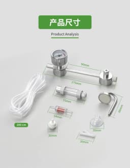 Aquarium DIY CO2 Generator System Kit CO2 Generator Bubble Counter Diffuser with Solenoid Valve for Aquatic Plant Growth Supplie