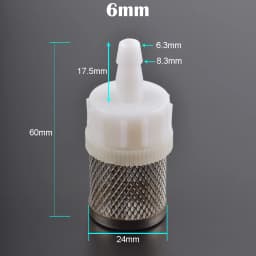 Stainless Steel Mesh Filter 4mm 6mm 8mm 10mm 12mm 14mm 16mm 20mm Barb Tail 1/2" BSP Garden Irrigation Aquarium