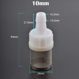 Stainless Steel Mesh Filter 4mm 6mm 8mm 10mm 12mm 14mm 16mm 20mm Barb Tail 1/2" BSP Garden Irrigation Aquarium