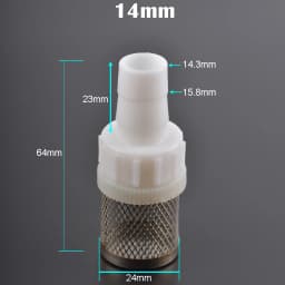 Stainless Steel Mesh Filter 4mm 6mm 8mm 10mm 12mm 14mm 16mm 20mm Barb Tail 1/2" BSP Garden Irrigation Aquarium