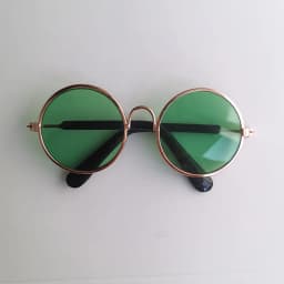Dog Glasses Pet Vintage Round Glasses Cat Accessories Puppy Photos Props Decorations for Dogs Reflection Eyewear Glasses