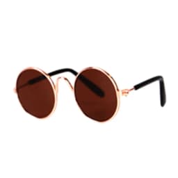 Dog Glasses Pet Vintage Round Glasses Cat Accessories Puppy Photos Props Decorations for Dogs Reflection Eyewear Glasses