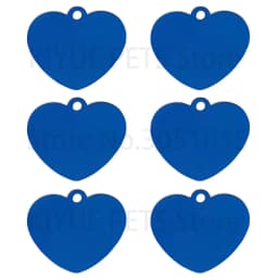 20PCS Heart-shaped Stainless Steel Dog ID Tag Pet Nameplate Pendant Custom Personality Engraved Cat Identity Necklace Accessorie