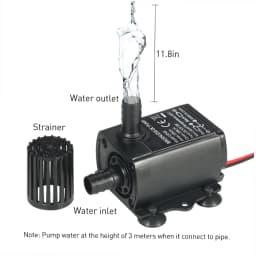 Ultra-quiet Mini Brushless Water Pump 12V 5W Waterproof Anti-vibration Submersible Fountain Aquarium Circulating