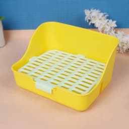 Pet Rabbit Large Drawer Toilet Anti-Overturning Fixed In Cage Small Animal Guinea Pig Adult Hamster Easy Clean Potty Trainer