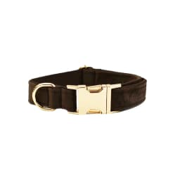 Personalized Dog Collar Velvet Puppy Adjustable Collar for Small Medium Big Dogs Collars with Name Customized ID Tag Engraving
