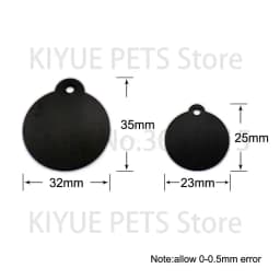 Wholesale 100pcs Dog Pet ID Tags Pendant Plate Lost Tag Puppy Cat Name Address Lable Round Collar Keyrings Accessories
