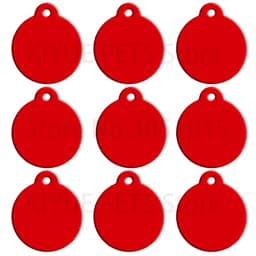 Wholesale 100pcs Dog Pet ID Tags Pendant Plate Lost Tag Puppy Cat Name Address Lable Round Collar Keyrings Accessories