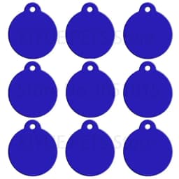 Wholesale 100pcs Dog Pet ID Tags Pendant Plate Lost Tag Puppy Cat Name Address Lable Round Collar Keyrings Accessories