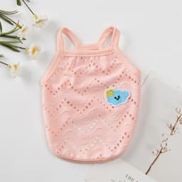Summer Puppy Dog Cat Camisole Vest Cute Mesh Pet Clothes for Small Dogs Poodle Maltese Shirts Mascotas Apparels Ropa Para Perros
