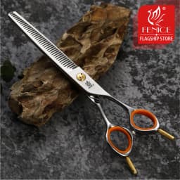 Fenice 7.0inch Professional Dog Grooming Thinning Scissors 50% Thinning rate JP440C Pets Shears for Animal Tools Beauticians