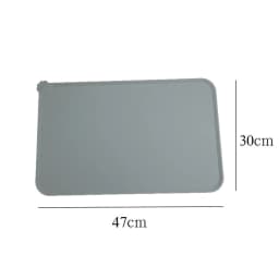 Winter Waterproof Pet Mat For Dog Cat Solid Color Silicone Pet Food Pad Pet Bowl Drinking Mat Dog Feeding Placemat Easy Washing