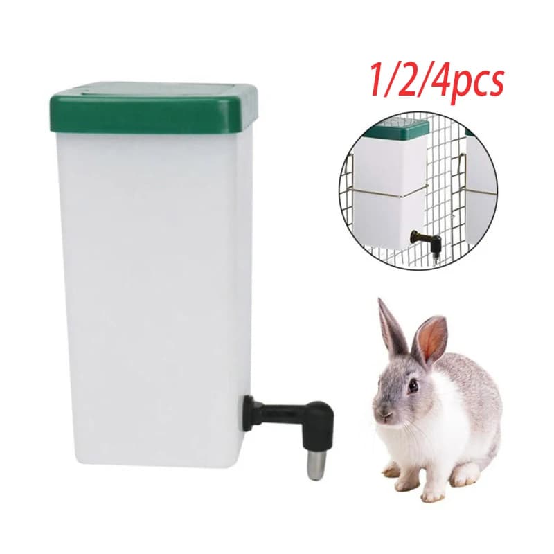 Rabbit Water Dispenser Drinker Feeder Drinking Fountain Automatic Drinking Equipment Pet Drinker Rabbit Animal Accessories