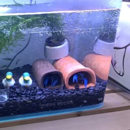 Purple Clay Aquarium Fish Tank Landscape Ornament Decoration Accessories Pet Fish Breeding House Shelter Fairy Garden Home Decor