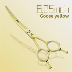Fenice Dog Scissors 6.25/7.0inch Curved Scissors Pet Grooming Shears JP440C Dog Beauty Scissors Groomer Equipment