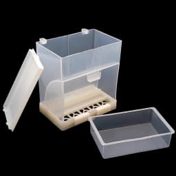 1Pcs Pet Bird Feeder Prevention Splash Food Container Parrot Hanging Automatic Feeder Bird Feeder Tool Starling Tiger Skin Peony