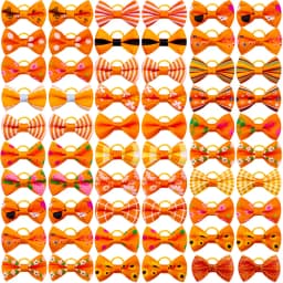10/20/30pcs Small Dog Decorated Hair Bows Dog Bows Small Dogs Cat Grooming Accessories Dog Hair Rubber Bands Pet Supplies