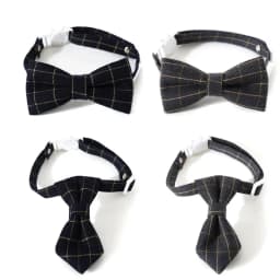 Adjustable Breakaway Cat Collar with Bell Kitten Cat Collars Cat Accessories Pet Supplies Puppy Bow Tie for Small Dogs