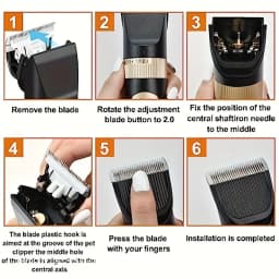 BaoRun Pet Clipper Blade Nozzles Integrated Cutter Head 3/6/9/12mm Steel Ceramic Knives for P2 P3 P6 P7 P9 S1 Dog Hair Clipper