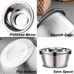 Stainless Steel Dog Feeders 20cm 24cm 28cm 30cm Round Water Food Bowl for Small Medium Large Dogs Pet Supplies
