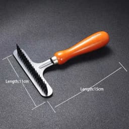 Pet Long Short Hair Wood Deshedding Tool Dog Hair Undercoat Rake Deshedding Tool For Dogs And Cats Pet Grooming Rake