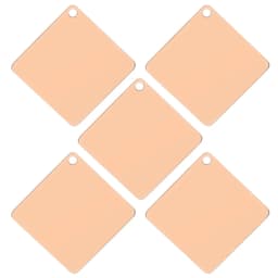 50pcs Square Stainless Steel Customized Pet ID Tag Personalized Dog Tag DIY Name Engravable