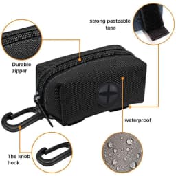 Pet Dog Poop Bag Holder Leash Attachment Adjustable Mini Travel Garbage Bag Dogs Waste Poop Bags Dispenser Pet Cleaning Tools