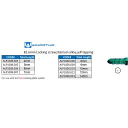B1.6 2.4 3.2 4.0 MM LOCKING SCREWS ALPS Veterinary Instrument small animal orthopedic surgical plates tplo vet supply tool pet
