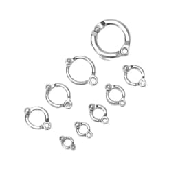 Parrot Leg Ring Stainless Steel Pet Bird Leg Ring Outdoor Flight Training Activity Anti Loss Open Leg Ring Foot Ring Chain