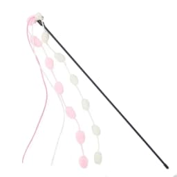 Cat Tassel Toy Plush Ball Cats Teaser Wand Cats Interactive Toys Funny Bell Ribbon PoleTeaser Wand Pet Cat Supplies Accessory