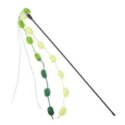 Cat Tassel Toy Plush Ball Cats Teaser Wand Cats Interactive Toys Funny Bell Ribbon PoleTeaser Wand Pet Cat Supplies Accessory