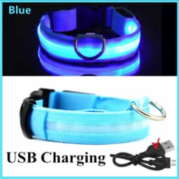 LED Luminous Collar Adjustable Glowing Dog Collar USB Rechargea Flashing Anti-Lost/Avoid Car Accident Collar Dogs Pet Products