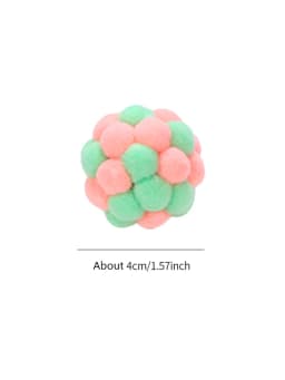 Cat toys Colorful handmade bell ball Elastic ball interactive chase pet supplies