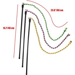 Cat Toy Interactive Teasing Rod with Rope for Cats to Chew and Chase Kitten Teaser Toy Pet Cats Wand Toys Stick Toy