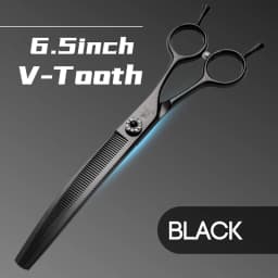 Fenice 7.25 Inch JP440C Professional Dog Grooming Scissors Curved Chunkers Thinning Shears for Pet Hair Cutting Tijeras Tesoura