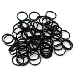 100Pcs Hot Sells Pet ID Tag 10MM 15MM Stainless Steel Keyring Colorful Metal Charm Pendant Supplies Accessories