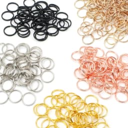 100Pcs Hot Sells Pet ID Tag 10MM 15MM Stainless Steel Keyring Colorful Metal Charm Pendant Supplies Accessories