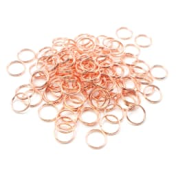 100Pcs Hot Sells Pet ID Tag 10MM 15MM Stainless Steel Keyring Colorful Metal Charm Pendant Supplies Accessories