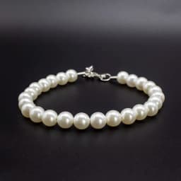 Luxury Dog Pearl Necklace Jewelry Accessories with Stainless Steel Wire, Adjustable Elegant Pet Pearl Collar for Medium Large D