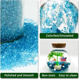 500g Aquarium Decoration Stone Crystal Sand Fish Tank Substrate Beautification Decorative Stone Natural Colored Stone Art