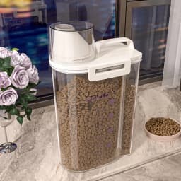 Pet Dog Snack Storage Box Sealed Cat Food Storage Bucket Vacuum Preservation Tank for Pet Food Moisture-proof and Dehumidifying