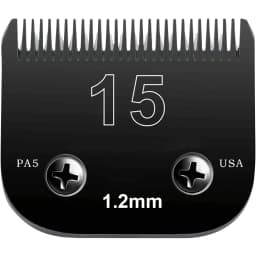Black Detachable Pet Dog Grooming Clipper Stainless Steel Blades Set,Compatible with Andis,Oster A5,Wahl KM10 Series Clippers